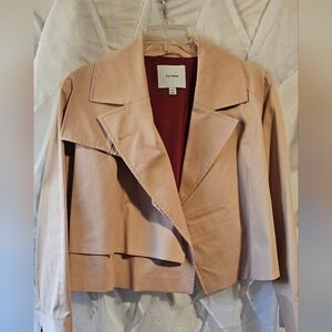Cuyana - Blush Pink Peach Cropped Trench Jacket